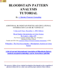 BLOODSTAIN PATTERN ANALYSIS