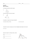 Geometry Quiz 5-4 and 5-6