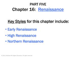 Chapter 16: Renaissance