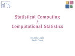Computational Statistics / Statistical Computing