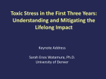 Toxic Stress in the First Three Years