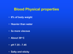 Blood Physical properties