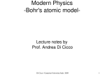 Modern Physics Bohr`s atomic model
