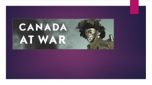 Canada at War - Mr. Champion