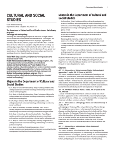 Cultural and Social Studies - Creighton University Catalog