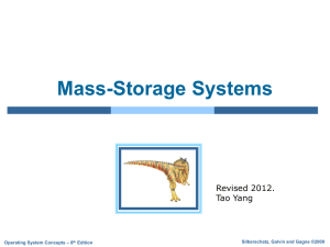 Mass Storage - UCSB Computer Science