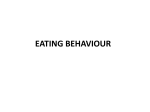 Developmental models of eating behaviour