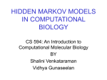 presentation on Hidden Markov Models