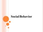 Social Behavior - Gordon State College
