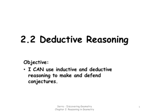 2.2 Deductive Reasoning powerpoint