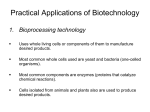 Practical Applications of Biotechnology