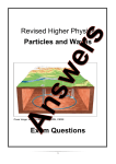 Particles and Waves Answers