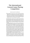 The International General Game Playing Competition
