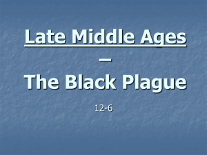 Late Middle Ages – The Black Plague