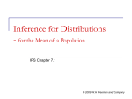 Inference for Distributions