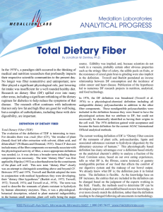 Total Dietary Fiber