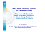 WMO Global Observing Systems for Climate Monitoring