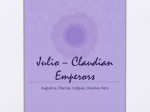 Julio – Claudian Emperors