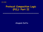 PCL: A Logic for Security Protocols