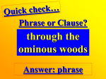 Prepositional Phrase - St. Clairsville Schools