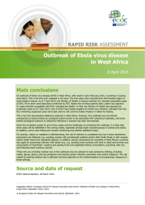 Outbreak of Ebola virus disease in West Africa - ECDC