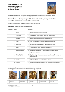 Ancient Egyptians - World Book Encyclopedia