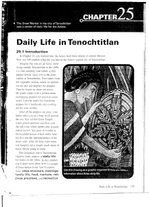 Daily Life in Tenochtitlan