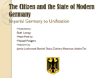 The Citizen and the State of Modern Germany Imperial Germany to