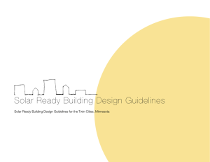 Solar Ready Building Design Guidelines