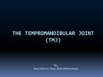 The Tempromandibular Joint (TMJ) - cox