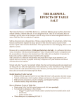 the harmful effects of table salt