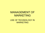 8. Use of technology in marketing