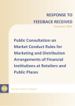 Market Conduct Rules for Marketing and Distribution Arrangements of