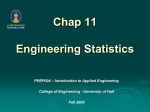 Probability and Statistics in Engineering