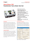 Three-Phase TTR® Transformer Turns Ratio Test Set