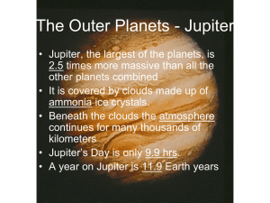 The Outer Planets - Jupiter