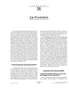 Eye Movements - Center for Neural Science