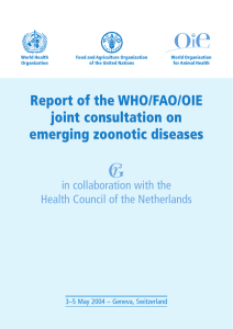 Report of the WHO/FAO/OIE joint consultation on emerging zoonotic