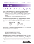 Antibody to Hepatitis B Surface Antigen (HBsAb)