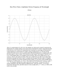 Sine Wave Notes: Amplitude, Period, Frequency, Wavelength