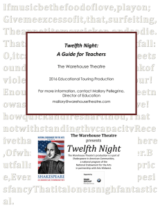 Twelfth Night - Warehouse Theatre
