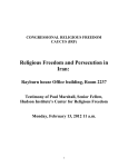 Religious Freedom and Persecution in Iran