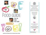 A Food Guide For The First Five Years