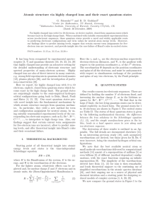 Atomic structure via highly charged ions and