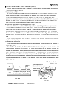 Precautions on printed circuit board (PCB) design