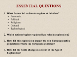What factors led nations to explore at this time?