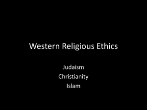 Western Religious Ethics