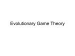 Evolutionary Game Theory