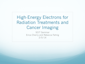 Using High-Energy Electrons for Radiation Treatments and Cancer