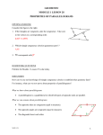 geometry module 1 lesson 28 properties of parallelograms